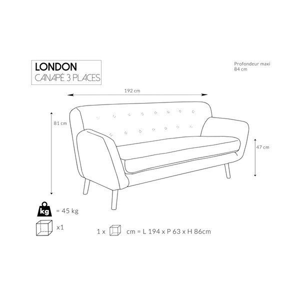 2 mėlynos spalvos sofos dviems ir trims asmenims Cosmopolitan design London-image-3