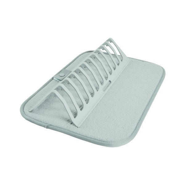 Šviesiai mėlynos spalvos iš plastiko indų džiovinimo padėkliukas 36x28 cm – Homéa