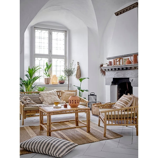 Sodo sofa iš bambuko smėlio spalvos/natūralios spalvos Sole – Bloomingville-image-1