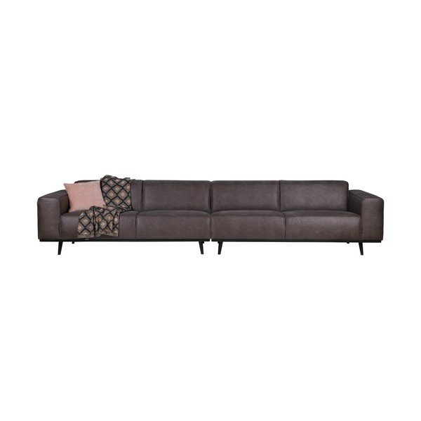 Pilka aksominė sofa BePureHome Statement, 372 cm-image-2