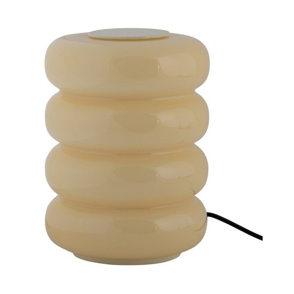 Šviesiai geltonos spalvos iš stiklo stalinis šviestuvas LED (aukštis 16,5 cm) Aro – Leitmotiv