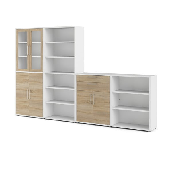 Modulinės lentynos dalis natūralios spalvos iš ąžuolo 84x105 cm Prima – Tvilum-image-3