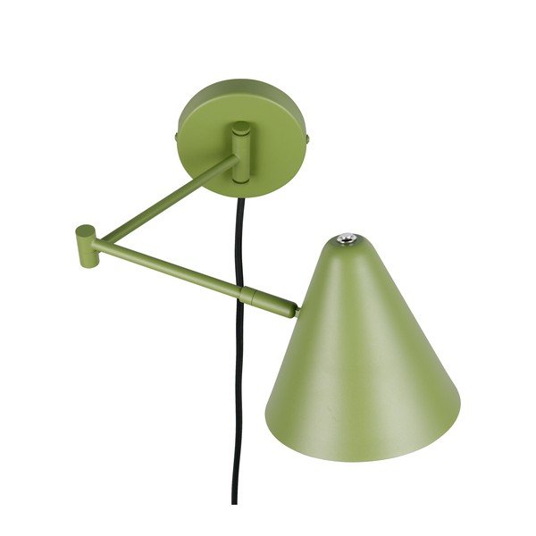 Žalios spalvos sieninė lempa su sulankstoma konstrukcija su kištuku ø 15 cm Cosima – Trio-image-4