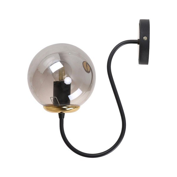 Sieninė lempa juodos spalvos/pilkos spalvos ø 15 cm Oslo – Squid Lighting