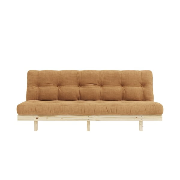 Iš kordinio velveto sofa garstyčių spalvos/šviesiai rudos spalvos 200 cm Lean – Karup Design