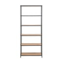 Pastatoma lentyna juodos spalvos/natūralios spalvos iš ąžuolo 77x185 cm Seaford – Actona