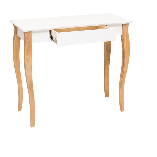 Baltas rašomasis stalas Ragaba Lillo, 85 cm ilgio-image-2
