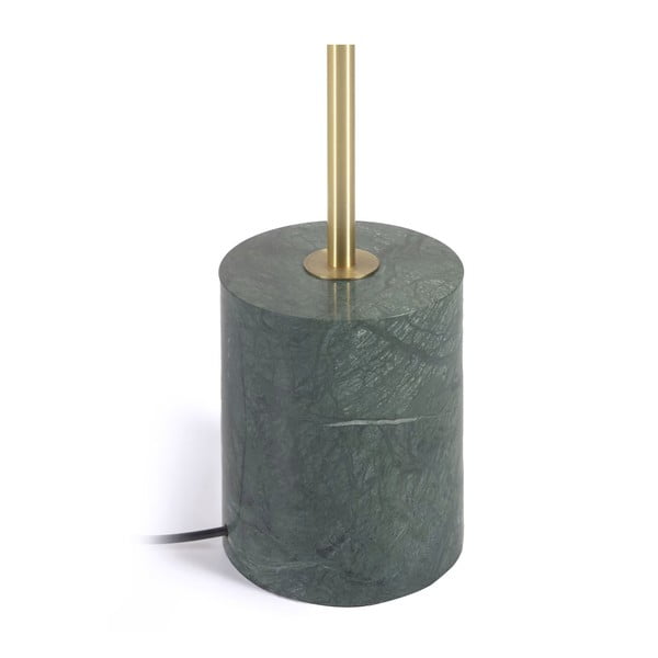 Žalios ir auksinės spalvos grindų šviestuvas su stikliniu gaubtu (aukštis 161 cm) Lonela - Kave Home-image-4