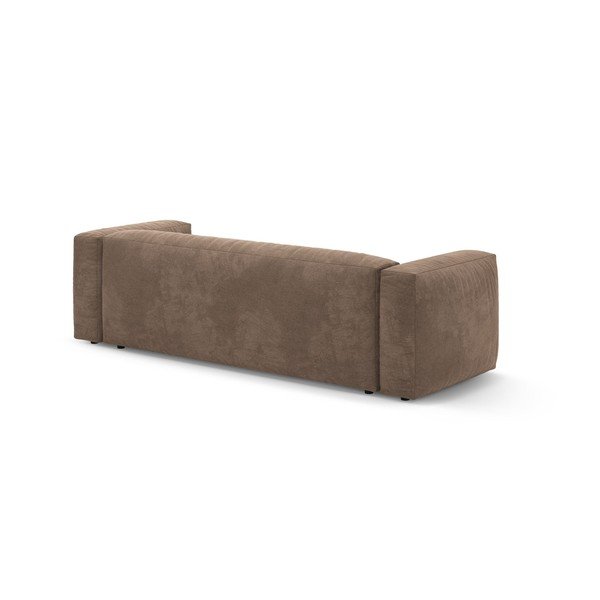 Smėlio spalvos sulankstoma sofa iš velveto 264 cm – Micadoni -image-4