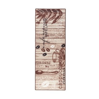 Rudos spalvos virtuvės kilimas Hanse Home Delicious Coffee, 67 x 180 cm