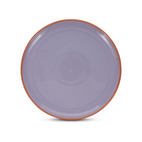 Oranžinės spalvos/violetinės spalvos iš akmens masės lėkštė ø 26 cm Duo – ONA