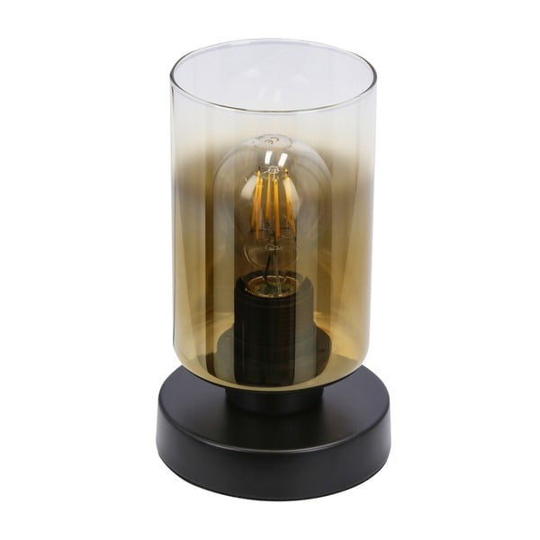 Stalinis šviestuvas juodos spalvos (aukštis 20 cm) su stiklo gaubtu Aspra – Candellux Lighting-image-4