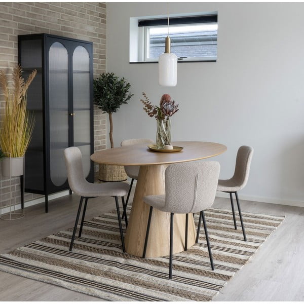 Valgomojo stalas su uosio dekoro stalviršiu 90x160 cm Bolton – House Nordic-image-1