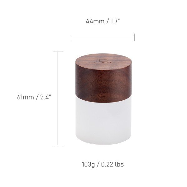 Stalinis šviestuvas tamsiai rudos spalvos LED su pritemdymo funkcija (aukštis 6 cm) su stiklo gaubtu Lemelia – Gingko-image-4