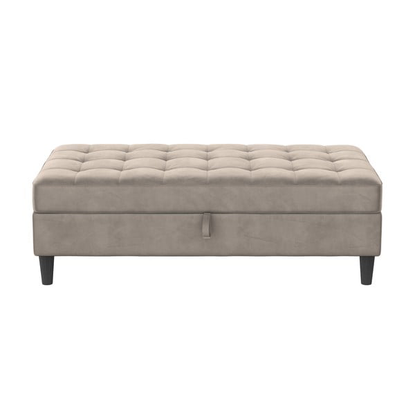 Iš velveto taburetė pilkos spalvos Presley – Støraa