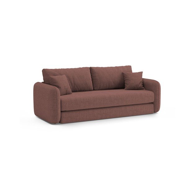 Tamsiai rožinės spalvos sulankstoma sofa 225 cm – Micadoni -image-3