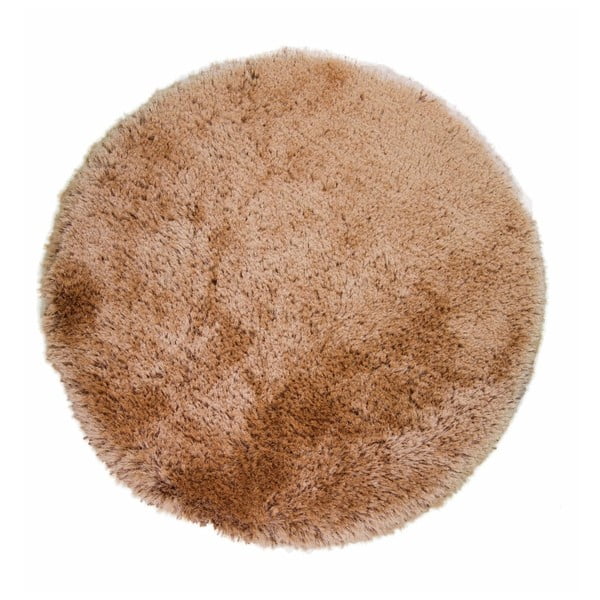 Apvalus karamelinis rudas kilimas Flair Rugs Pearl, 150 cm