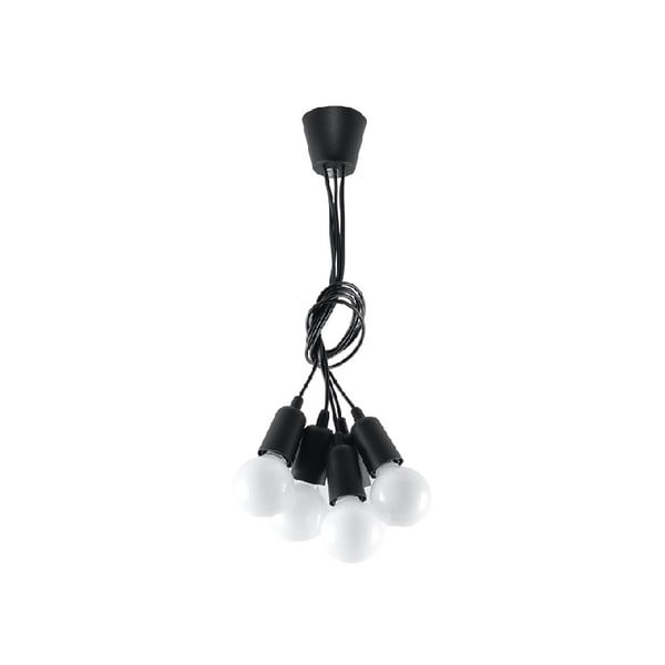 Juodas pakabinamas šviestuvas 25x25 cm Rene - Nice Lamps
