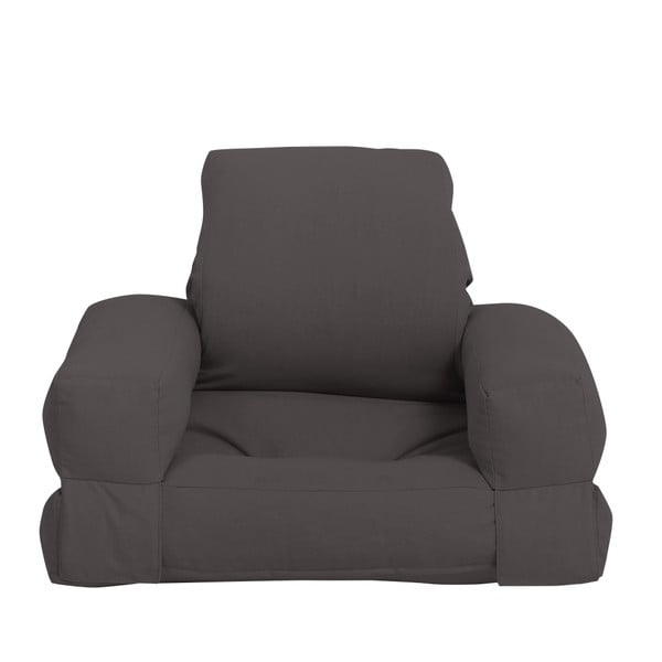 Tamsiai pilka "Karup Mini Hippo" vaikiška sofa-kėdė