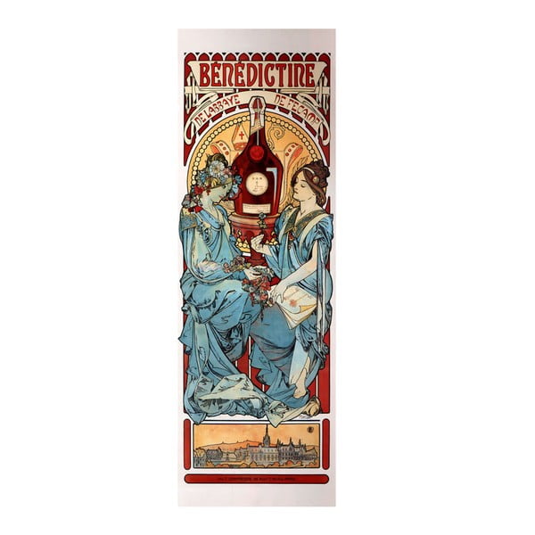 Alfonso Muchos paveikslas "Benediktinas", 20x60 cm