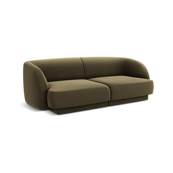 Sofa žalios spalvos iš velveto 184 cm Miley  – Micadoni Home-image-2