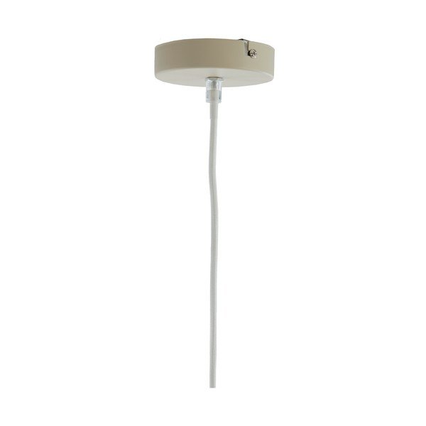 Kreminės spalvos kabantis šviestuvas ø 10 cm su tekstiliniu gaubtu Sukau – Light & Living-image-3