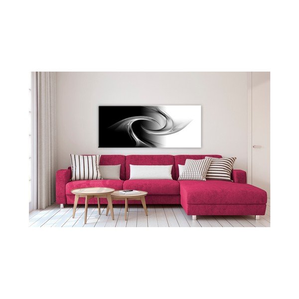 Paveikslas Styler Glasspik Abstract B&W, 50 x 125 cm-image-1