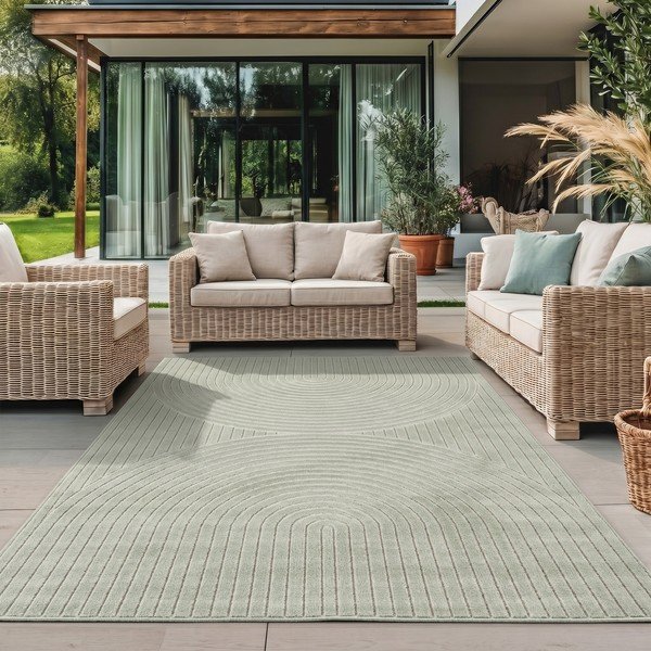 Žalios spalvos lauko ir vidaus kilimas 160x230 cm Nova 1201 – Ayyildiz Carpets-image-1