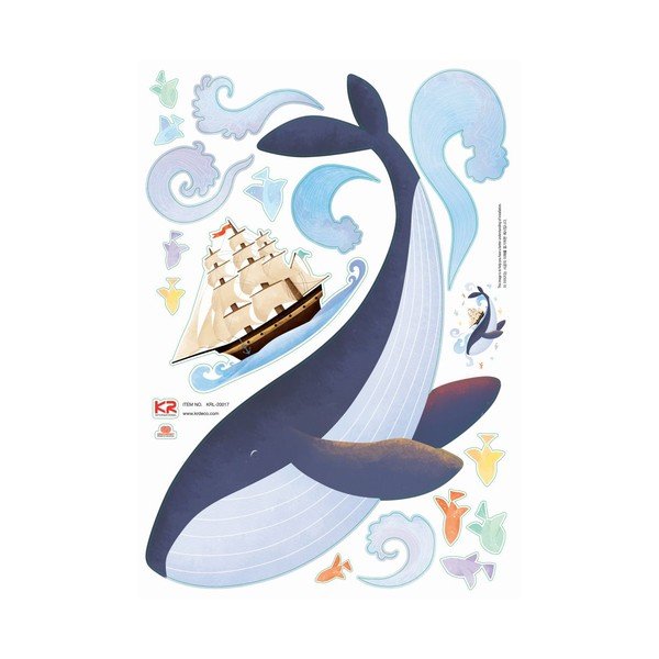 Sienų lipdukas Ambiance Whale-image-2