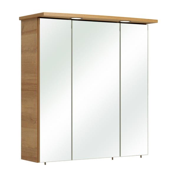 Natūralios spalvos vonios daiktadėžė iš ąžuolo 72x65 cm Quickset 318 – Pelipal