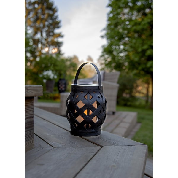 Juodas žibintas su liepsna Star Trading Flame Lantern, aukštis 16 cm-image-2