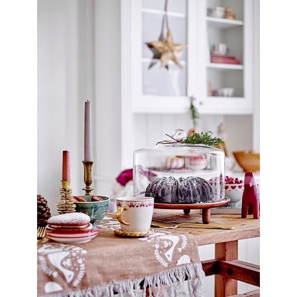 Kreminės spalvos iš akmens masės maži dubenys 2 vnt. su Kalėdų motyvu 500 ml Jolly – Bloomingville-image-2