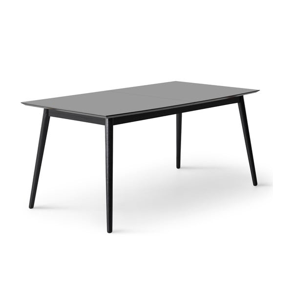 Prailginamas valgomojo stalas juodos spalvos/antracito spalvos 90x165 cm Meza – Hammel Furniture