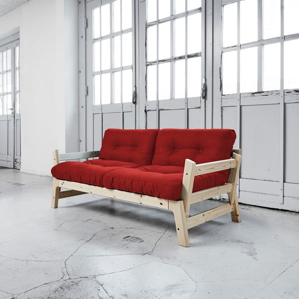 Sofa lova "Karup Step Natural/Passion Red