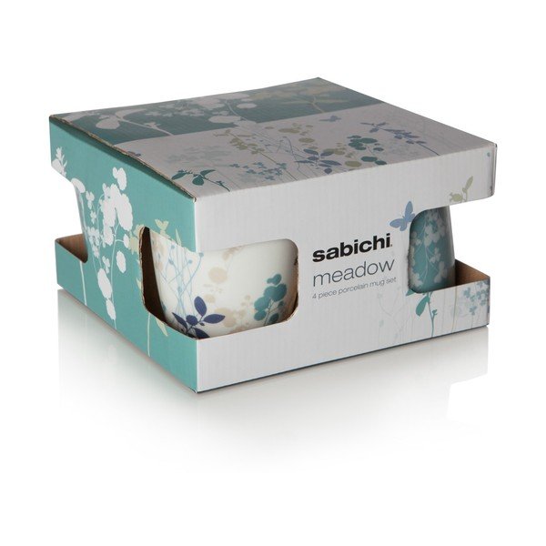 4 porcelianinių puodelių rinkinys "Meadow", 330 ml-image-3