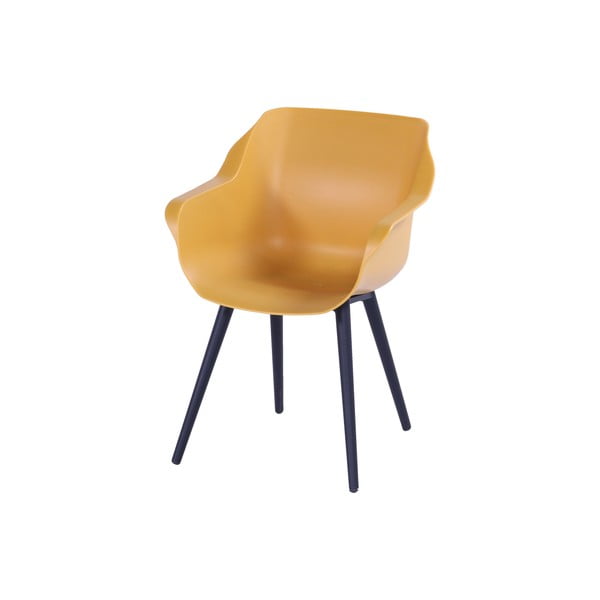 Plastikinės sodo kėdės ochros spalvos 2 vnt. Sophie Studio – Hartman