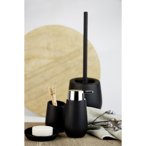 Juodas keraminis muilo dozatorius Wenko Badi-image-1