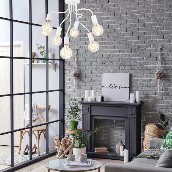 Baltas lubų šviestuvas - LAMKUR-image-2