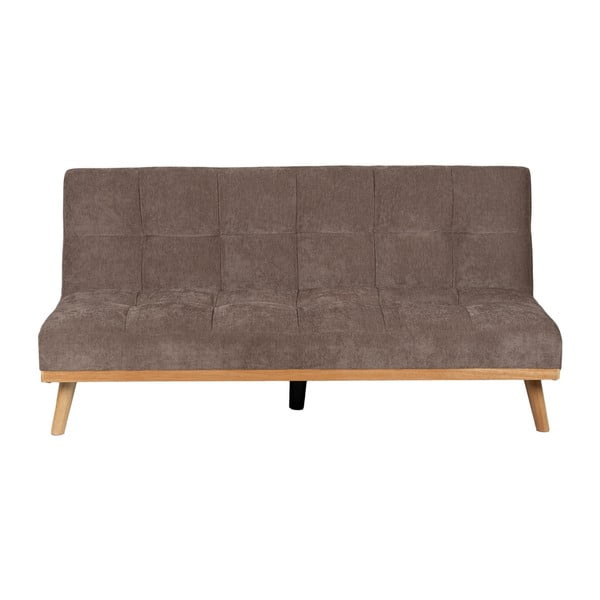 Rudos spalvos iš šenilinio audinio sulankstoma sofa 178 cm – Ixia
