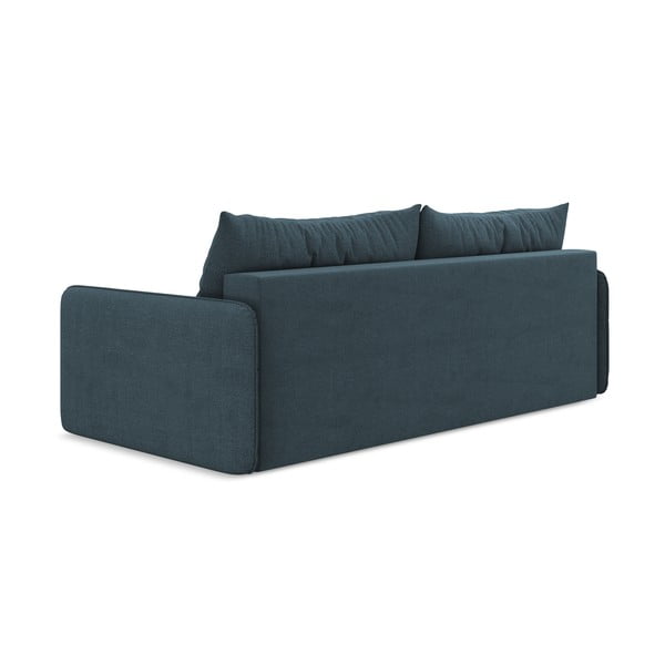 Mėlynos spalvos sulankstoma/su sandėliavimo vieta sofa 216 cm Nanea – Makamii-image-4