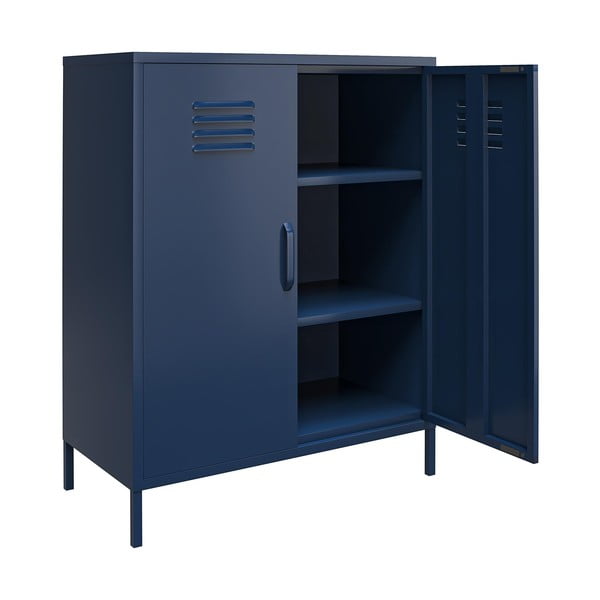 Mėlyna metalinė spintelė 80x102 cm Bradford - Queer Eye-image-3