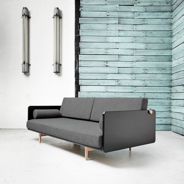 Kintama sofa "Karup Deva Black/Raw Oak/Granite Grey-image-2