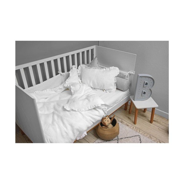 Vaikiška medvilninė paklodė BELLAMY Snow White, 90 x 200 cm-image-1