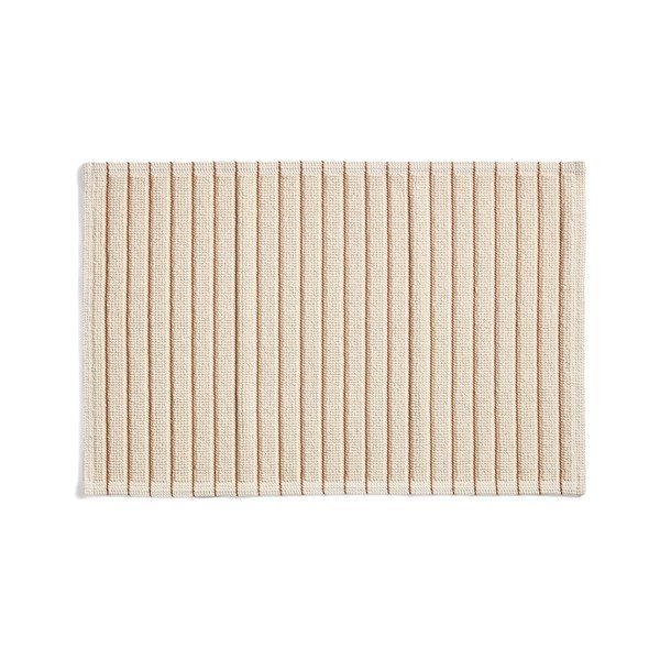 Oranžinės spalvos/smėlio spalvos iš tekstilės vonios kilimėlis 50x80 cm Merade – Kave Home
