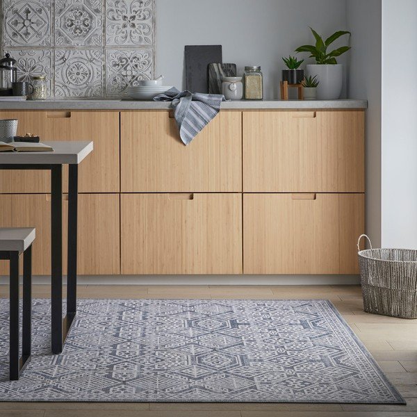 Pilkas plaunamas kilimas 290x200 cm Cora - Flair Rugs-image-1