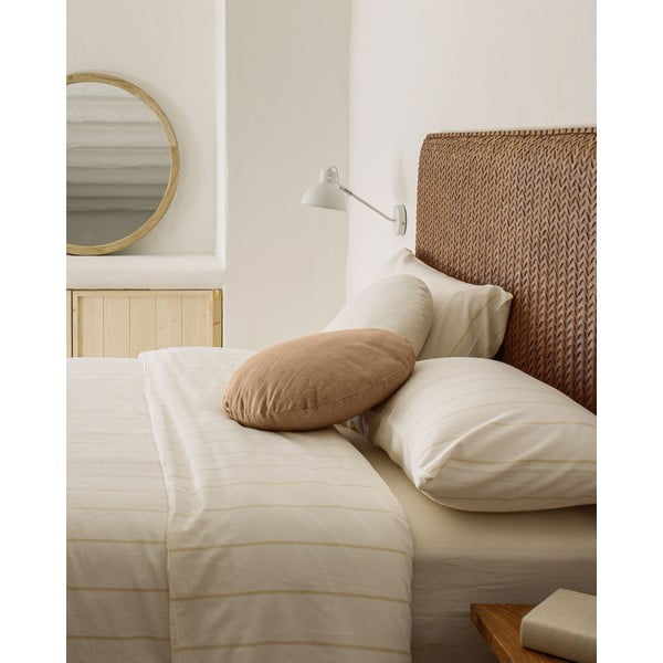 Rudos spalvos iš odos galvūgalis 163x60 cm Natesa – Kave Home-image-2