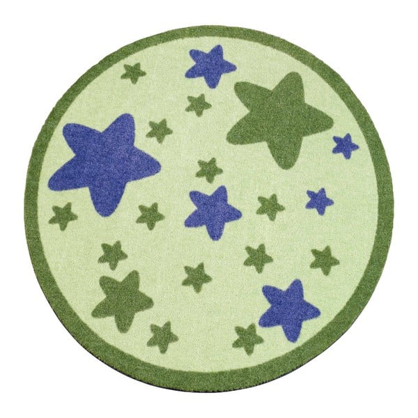 Vaikiškas žalias kilimas "Zala Living Star", ⌀ 100 cm