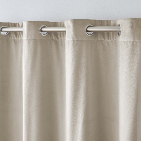 Smėlio spalvos iš velveto termo užuolaida 140x260 cm Polarchic – douceur d'intérieur-image-3