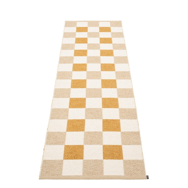 Ochros spalvos/smėlio spalvos lauko kilimas 70x240 cm Pix Vanilla Ochre – Pappelina