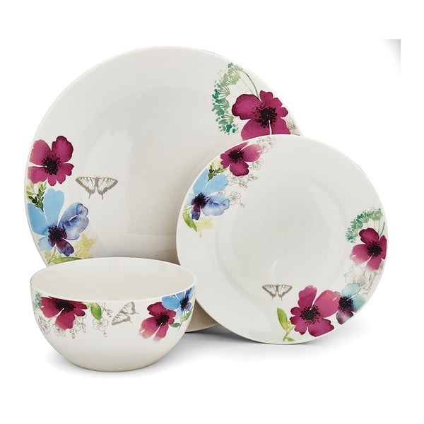 3 dalių porcelianinių indų rinkinys "Cooksmart England Chatsworth Floral